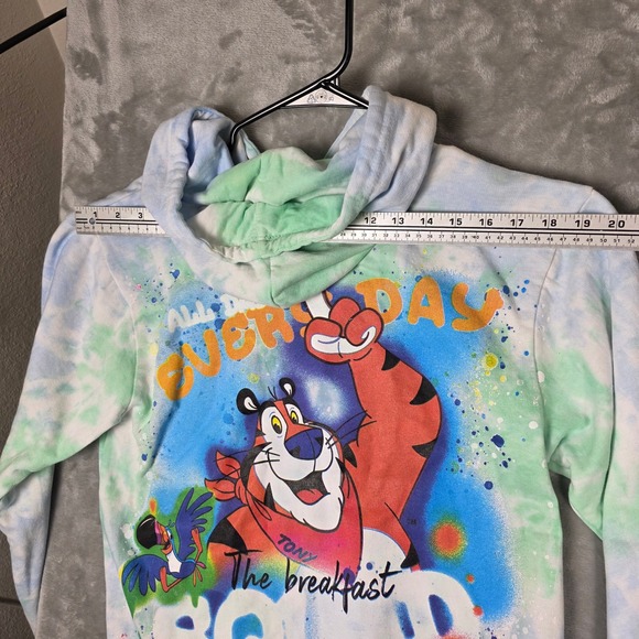 Kelloggs Tony the Tiger Tie Dye Hoodie Unisex S 2021 Pre-Owned - Picture 9 of 10
